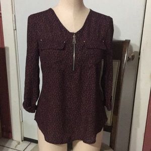 🖤💗Pink and Black Long Sleeve Blouse🖤💗